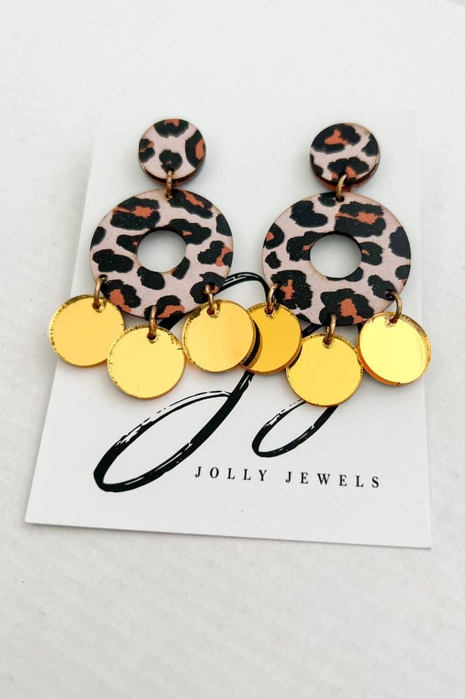 Leopard earrings