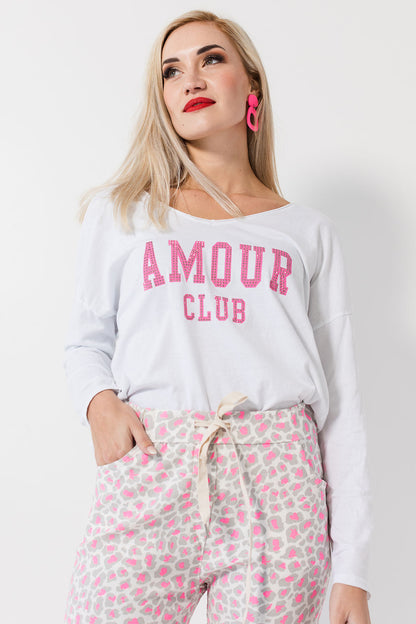 Italian top - Amour Pink