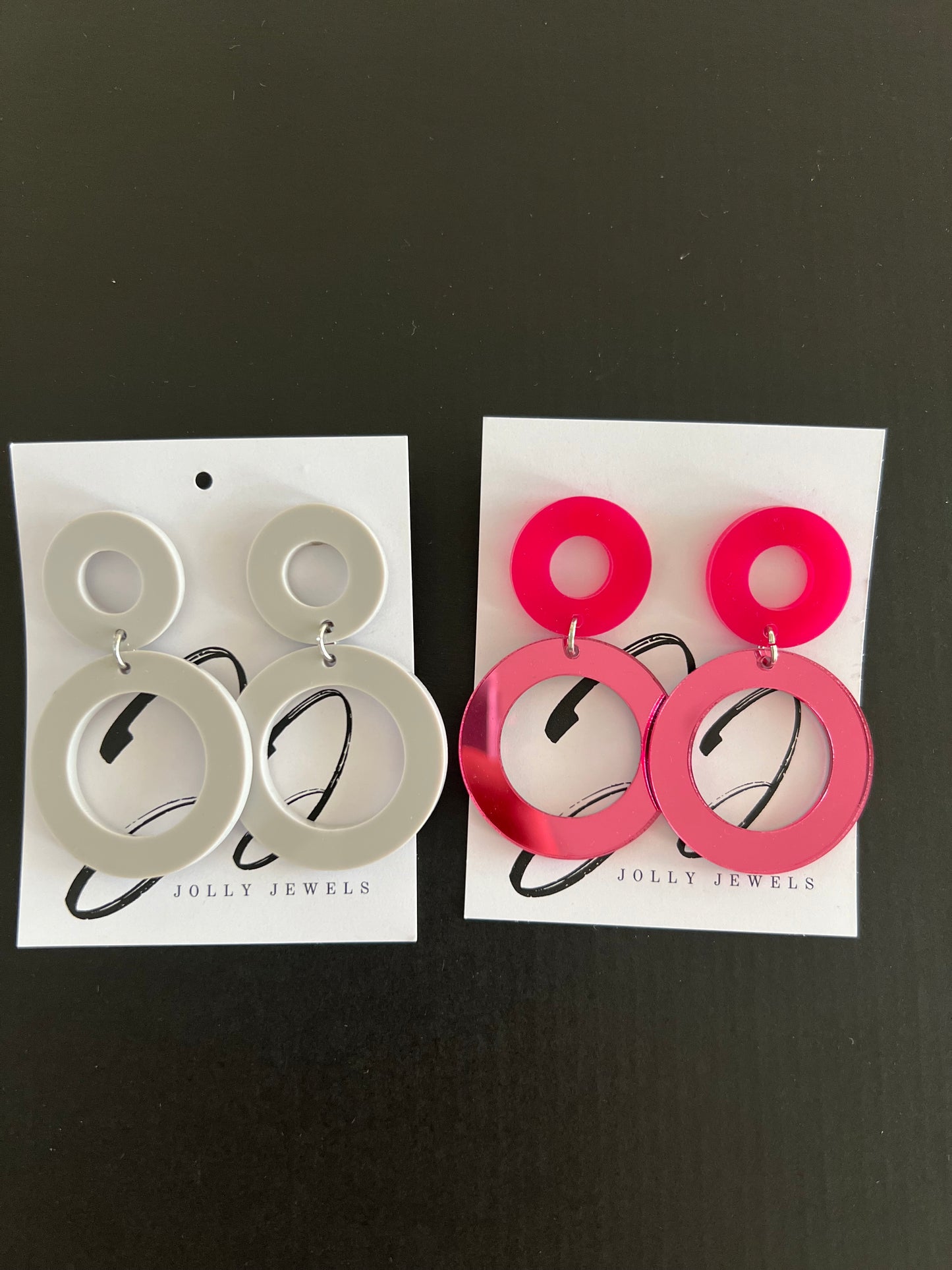 Retro circular earrings