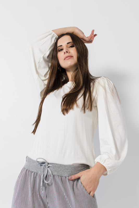 Mia top - Winter white