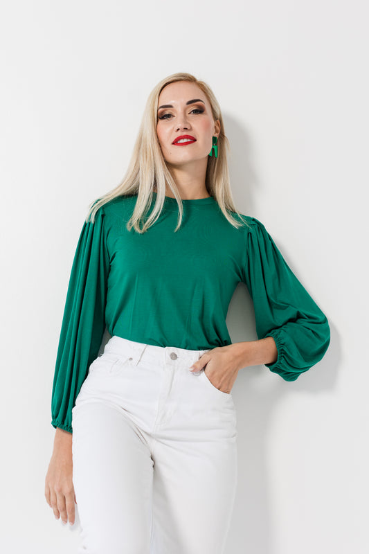 Mia top - Emerald green