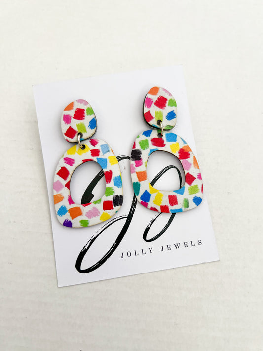 Geo Candy earrings