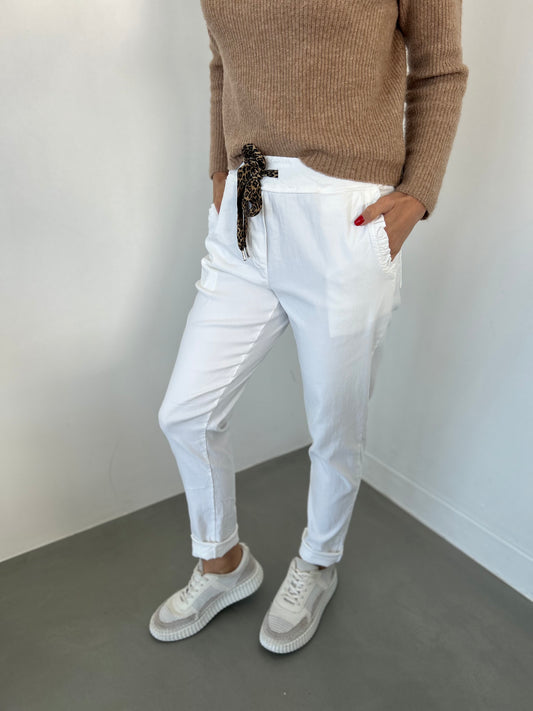 Italian pants - White frill