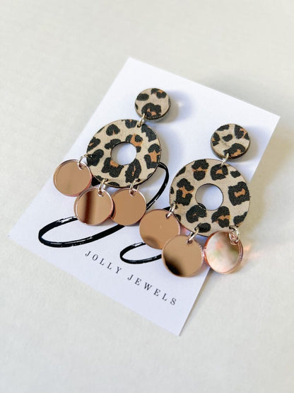 Leopard earrings