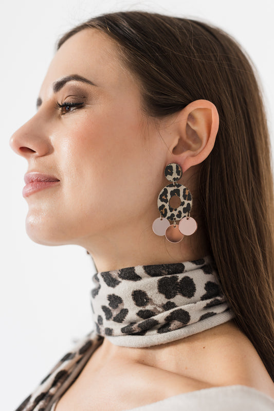 Leopard earrings