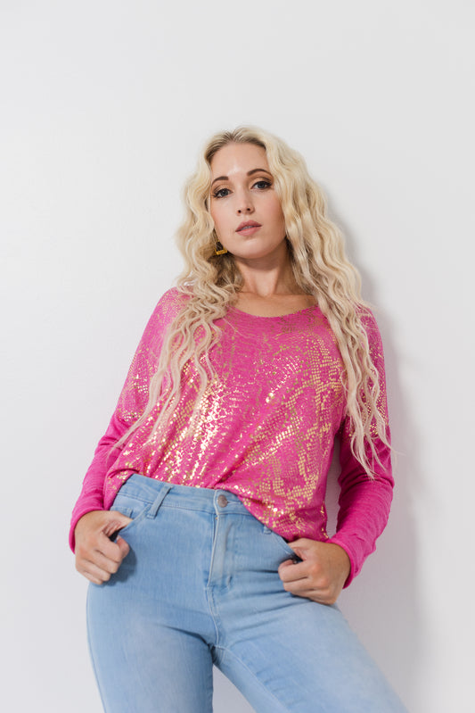 Pink Snake - Italian knit