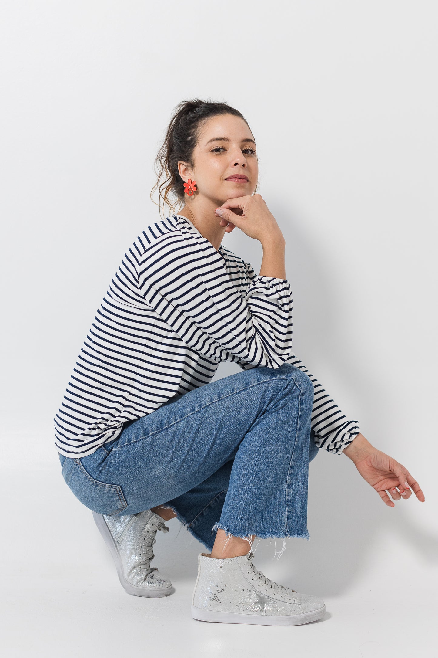 Mia top - Atlantic stripe