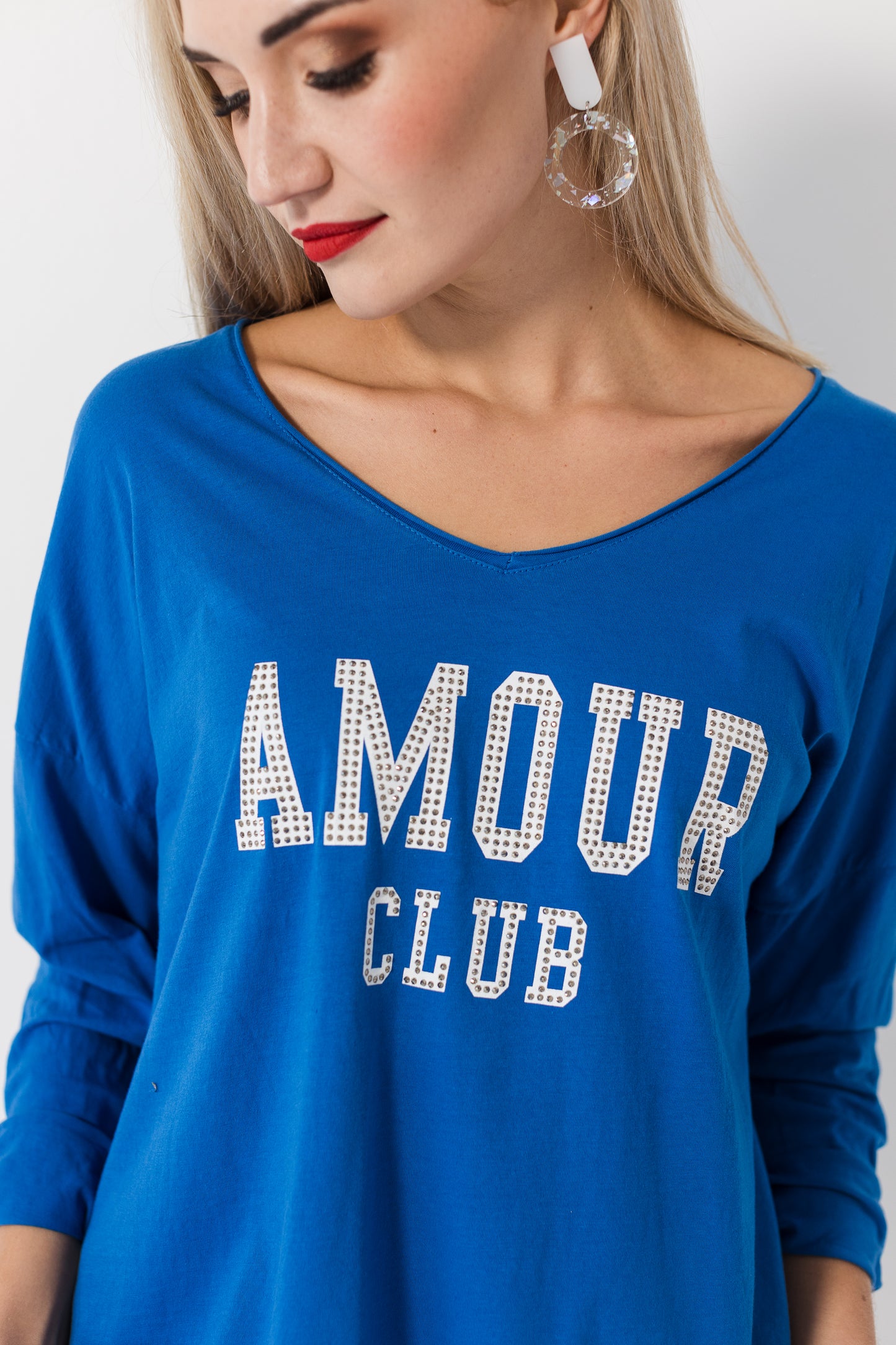 Italian top- Amour club (Blue)