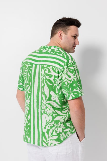 Men’s shirt - Green floral