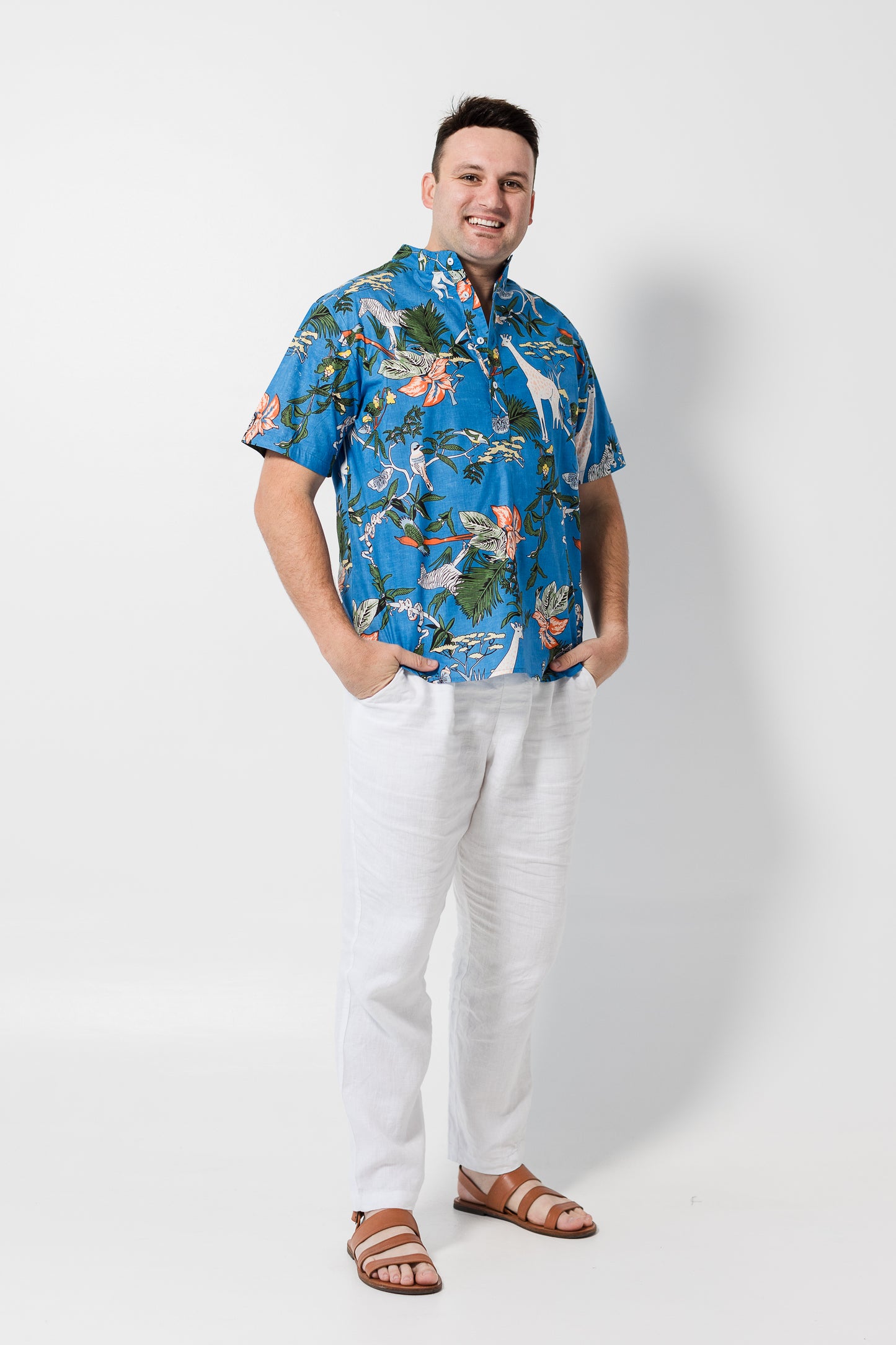 Men’s shirt - Blue jungle