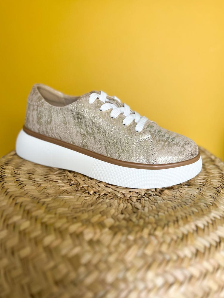 Caden- Gold foil sneaker