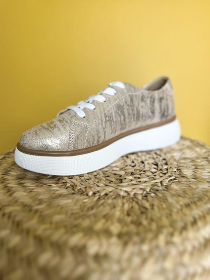 Caden- Gold foil sneaker