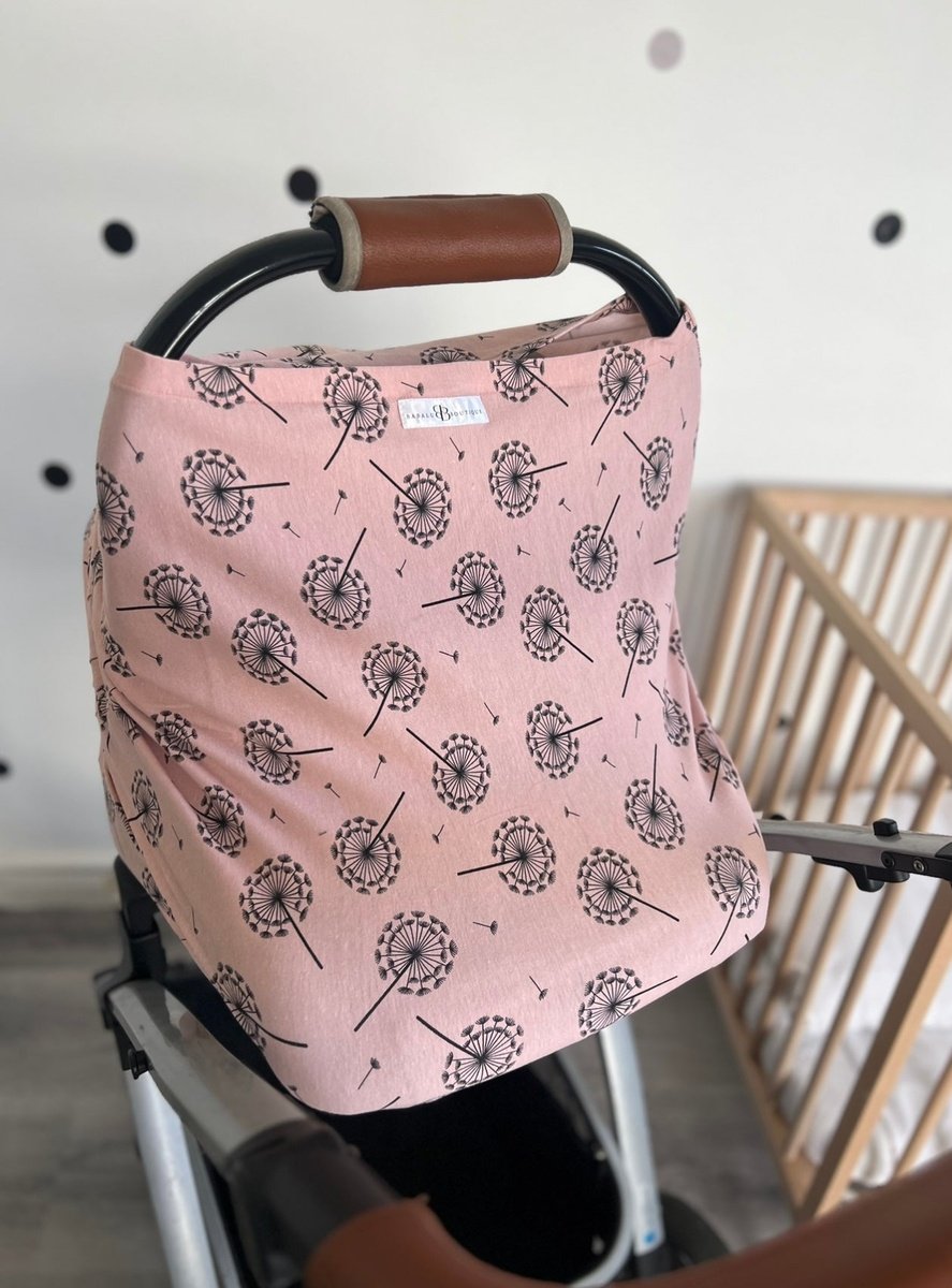 Car seat cover / feeding blanket - Dandelion Babalu boutique