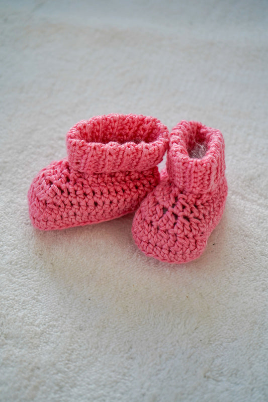 Cashmere baby shoes - candy pink Babalu boutique