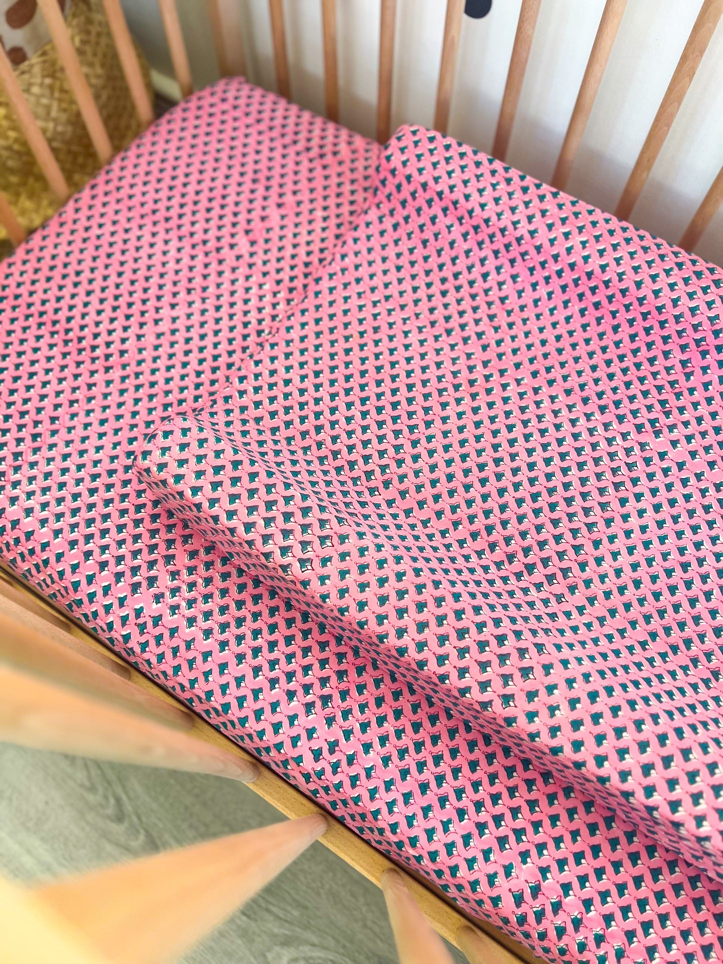 Changing mat cover only- Pink India Babalu boutique