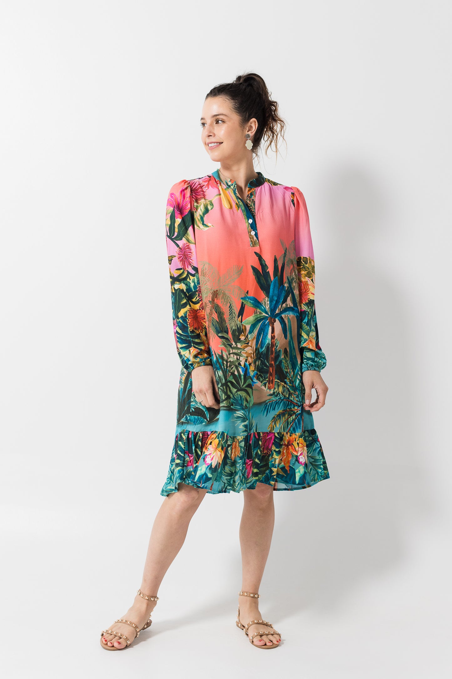 Robyn dress - Tropical Ombré