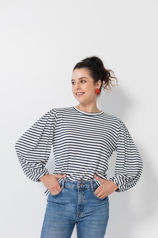 Mia top - Atlantic stripe