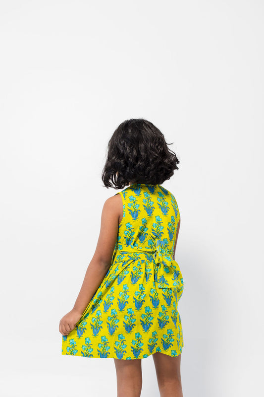 Wrap dress - Lime Indie