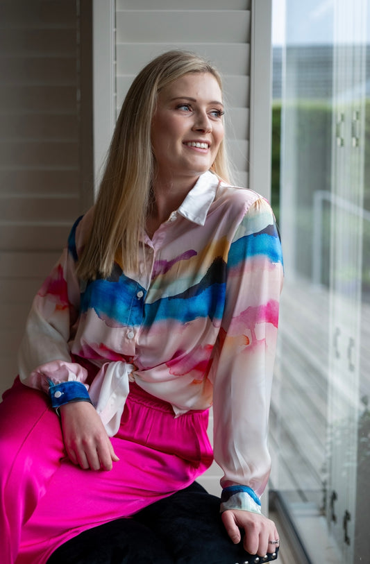 Corlia blouse - Watercolour