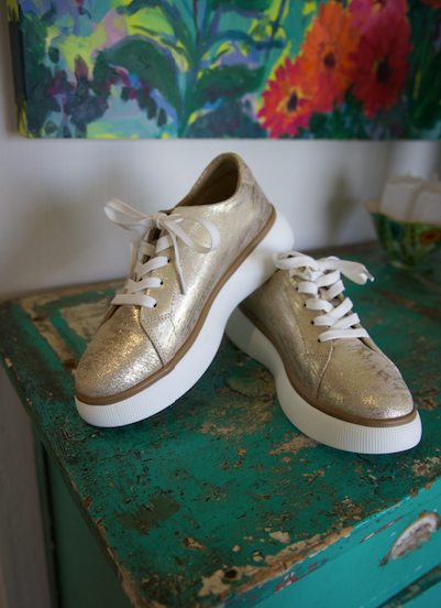 Caden- Gold foil sneaker