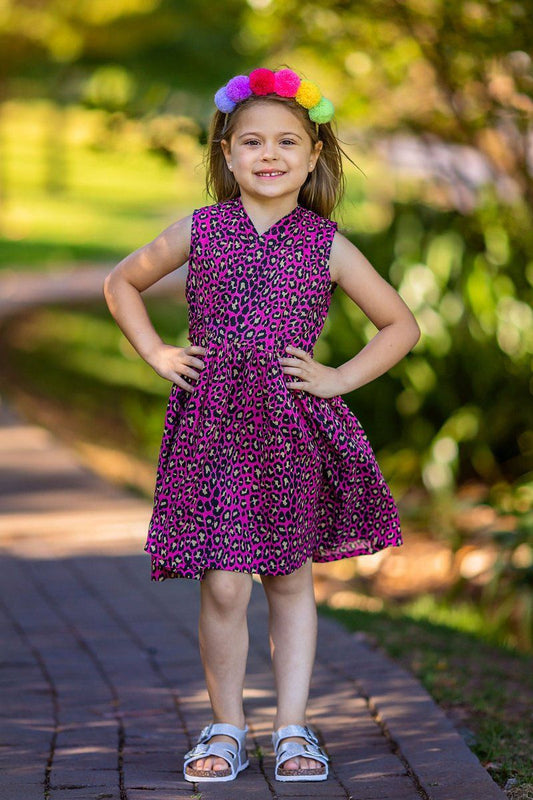 Wrap dress- Lady leopard Babalu boutique