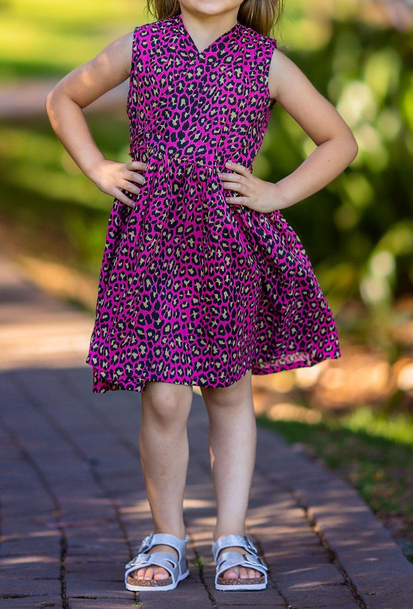 Wrap dress- Lady leopard Babalu boutique