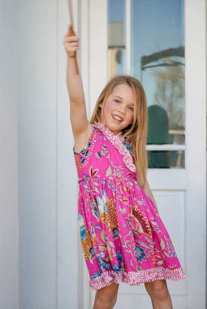 Wrap dress- Pink Princess Babalu boutique